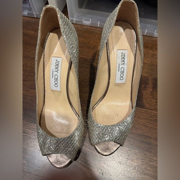 Jimmy Choo Sparkle Wedges - Picture 2 of 5